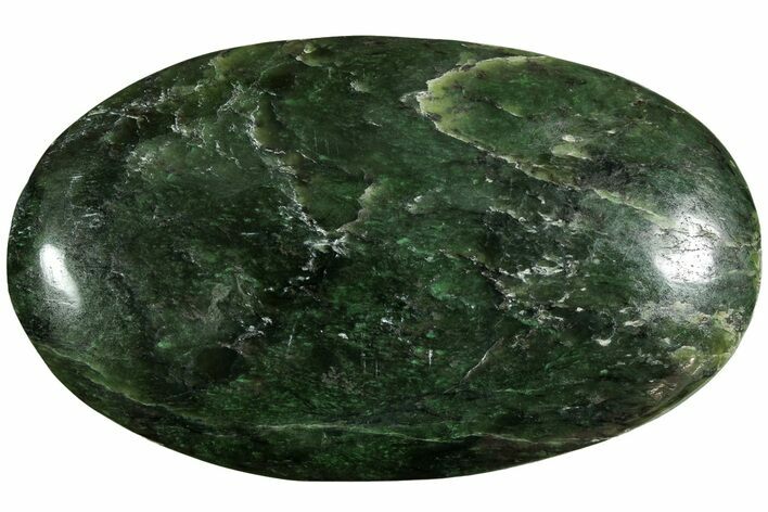 Polished Jade (Nephrite) Palm Stone - Afghanistan #221021